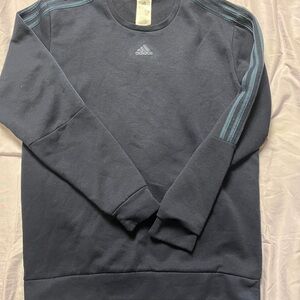Adidas Men's Navy Crewneck Sweater size L